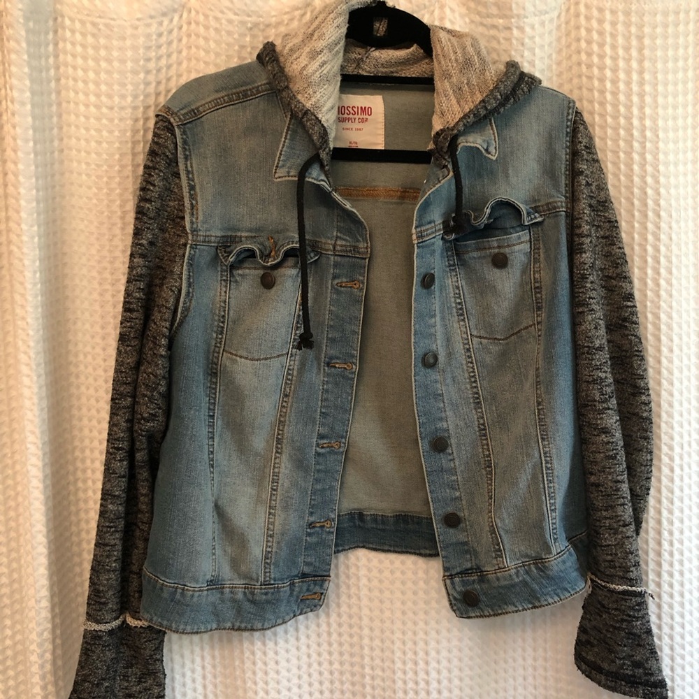 Mission Jean Jacket w/ Sweater sleeve & hood